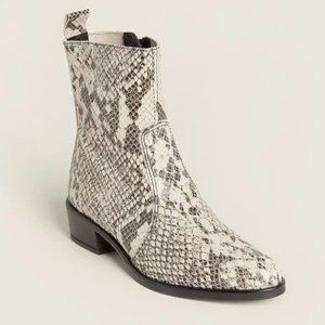 Gabriella Italian Made Snakeskin Low Boot